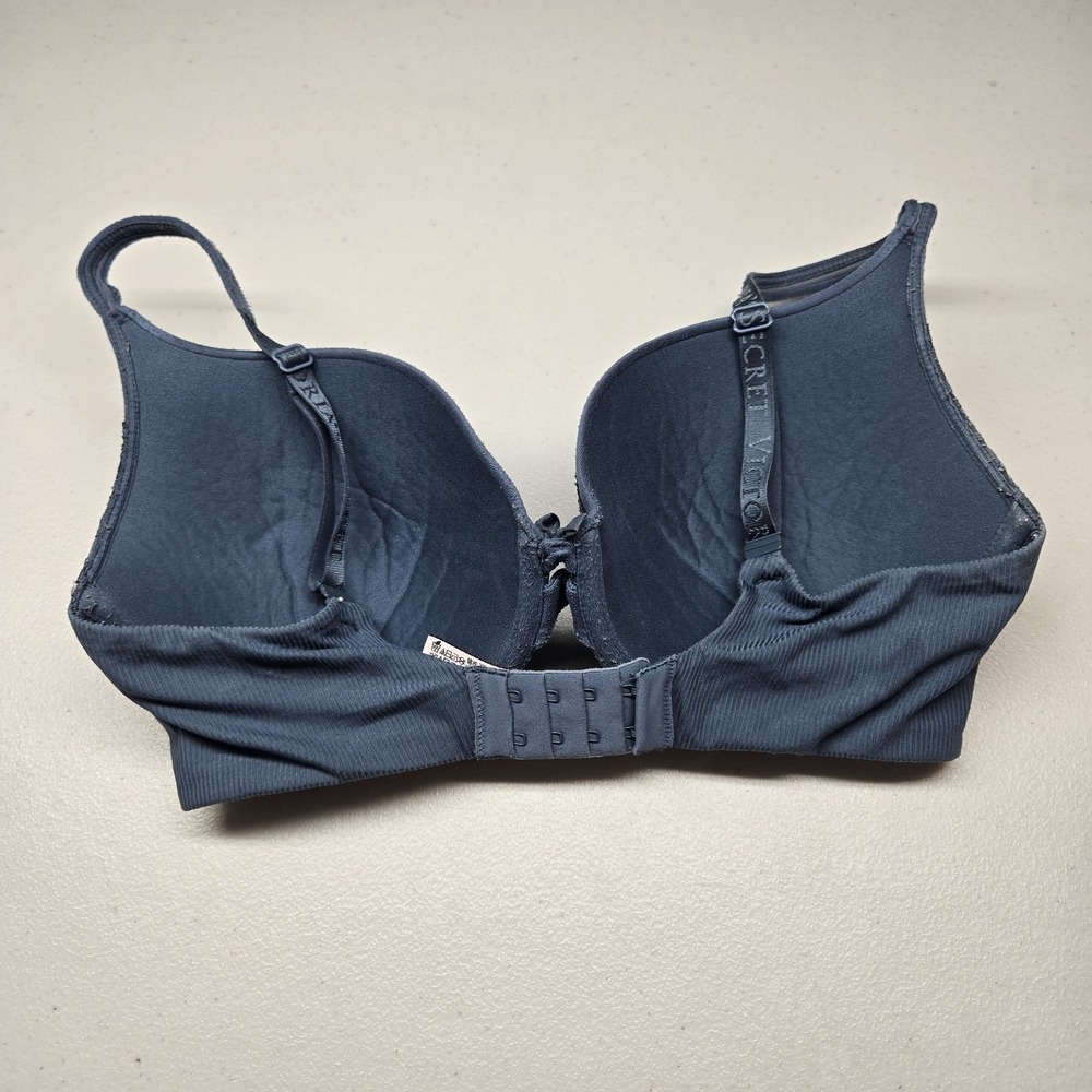 Victoria's Secret Women Bra 32DDD Blue Perfect Shape T Shirt Underwired